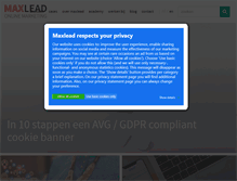 Tablet Screenshot of maxlead.com